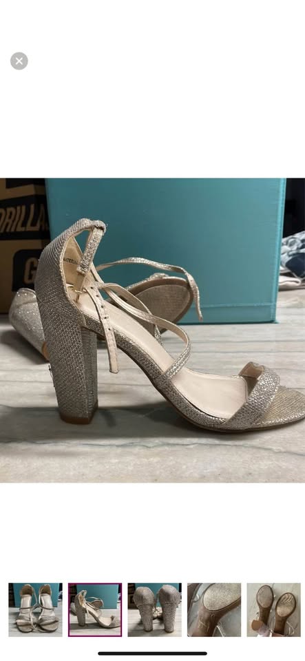 David’s Bridal - Sparkly silver High heels - size 6 - photo 2