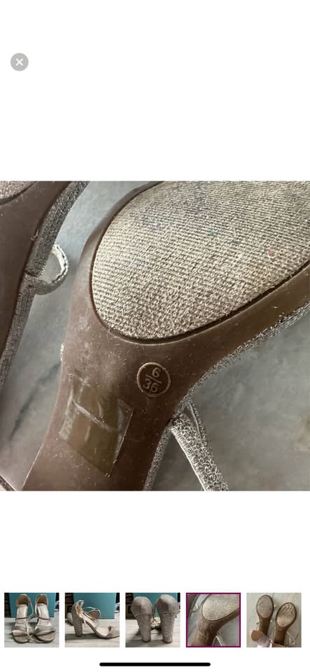 David’s Bridal - Sparkly silver High heels - size 6 - photo 4