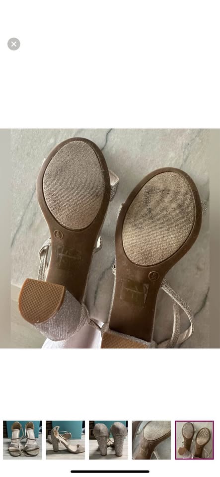 David’s Bridal - Sparkly silver High heels - size 6 - photo 5