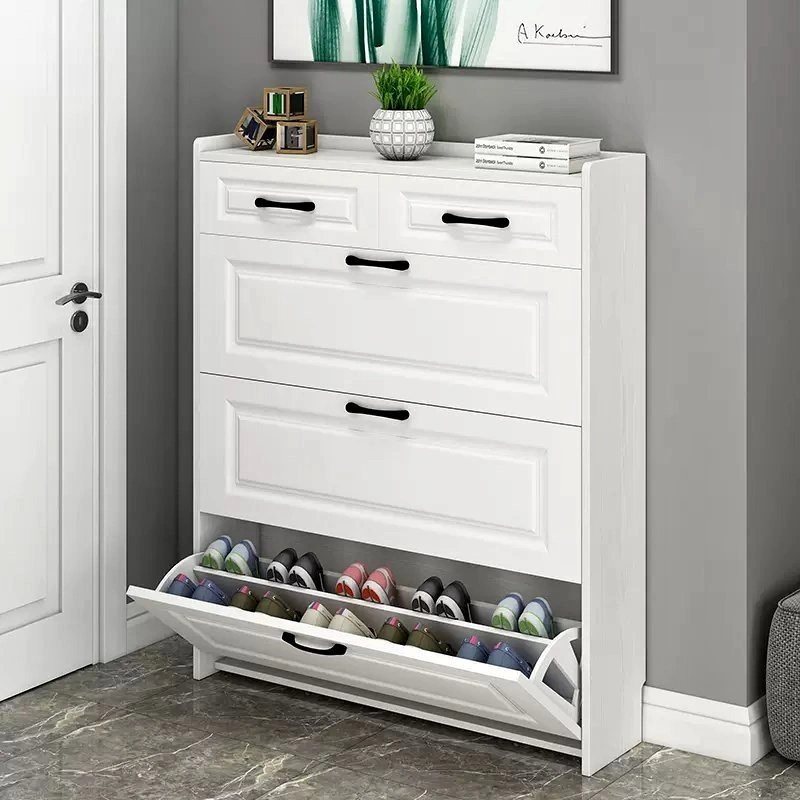 SOCE009 A1187 Contemporary Shoe Cabinet with Drawer and Storage