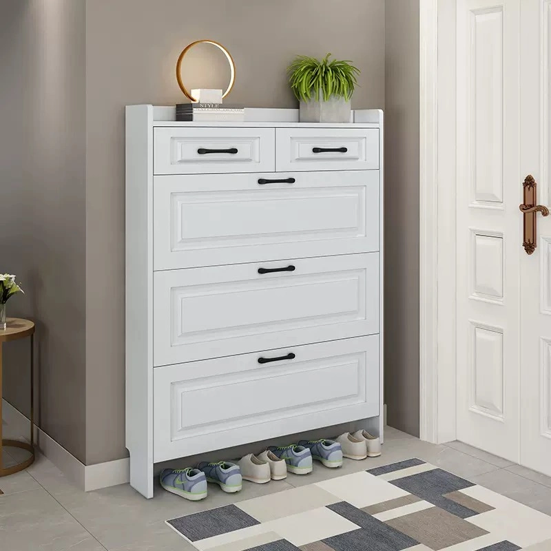SOCE009 A1187 Contemporary Shoe Cabinet with Drawer and Storage - photo 2