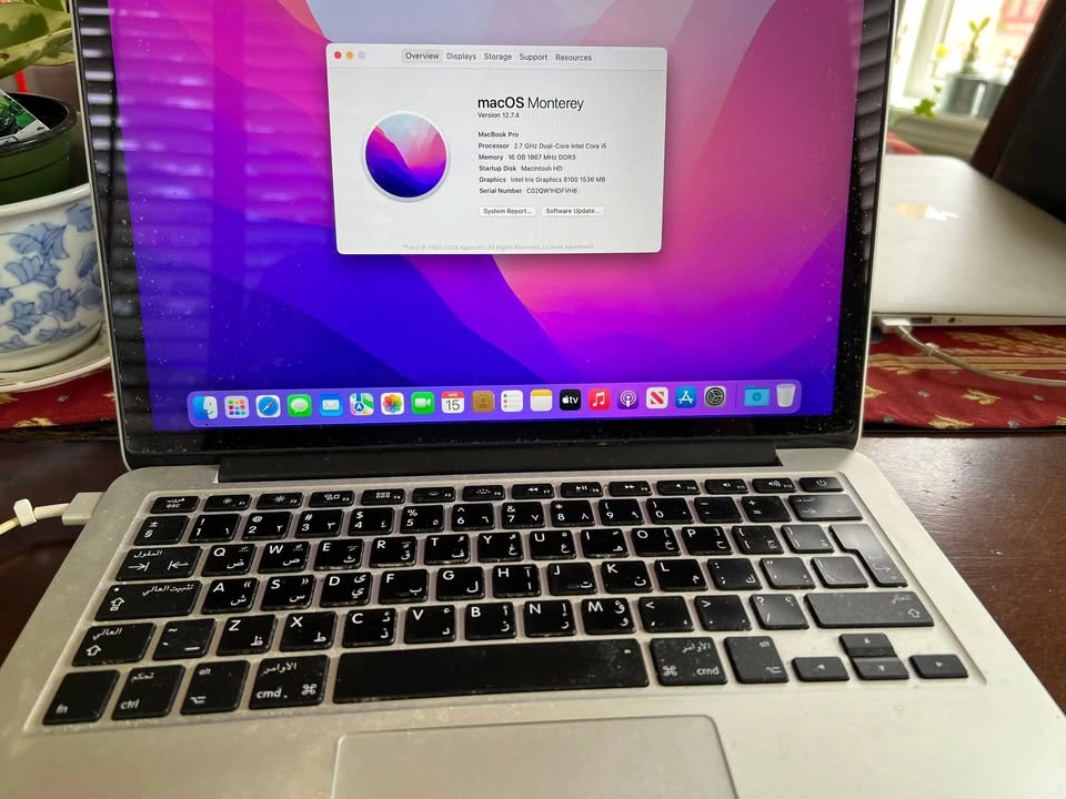 MacBook Pro Arabic Keyboard 16GB A1502 - photo 2