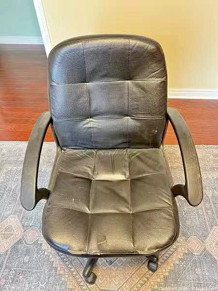 Office Depot Black Faux Leather Office Chair