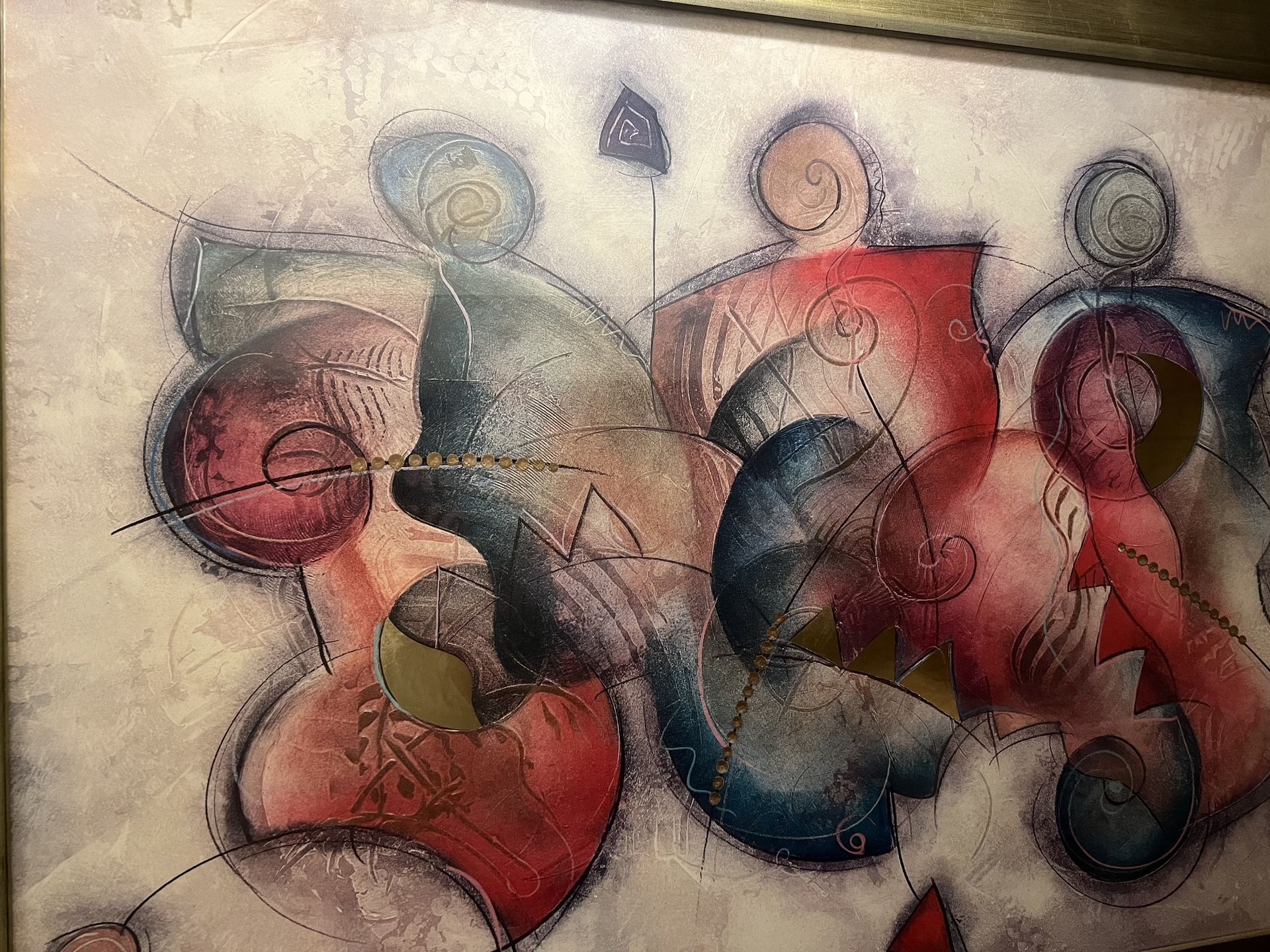Eric Waugh Mixed Media Art, Large, Signed, Great Frame - photo 3