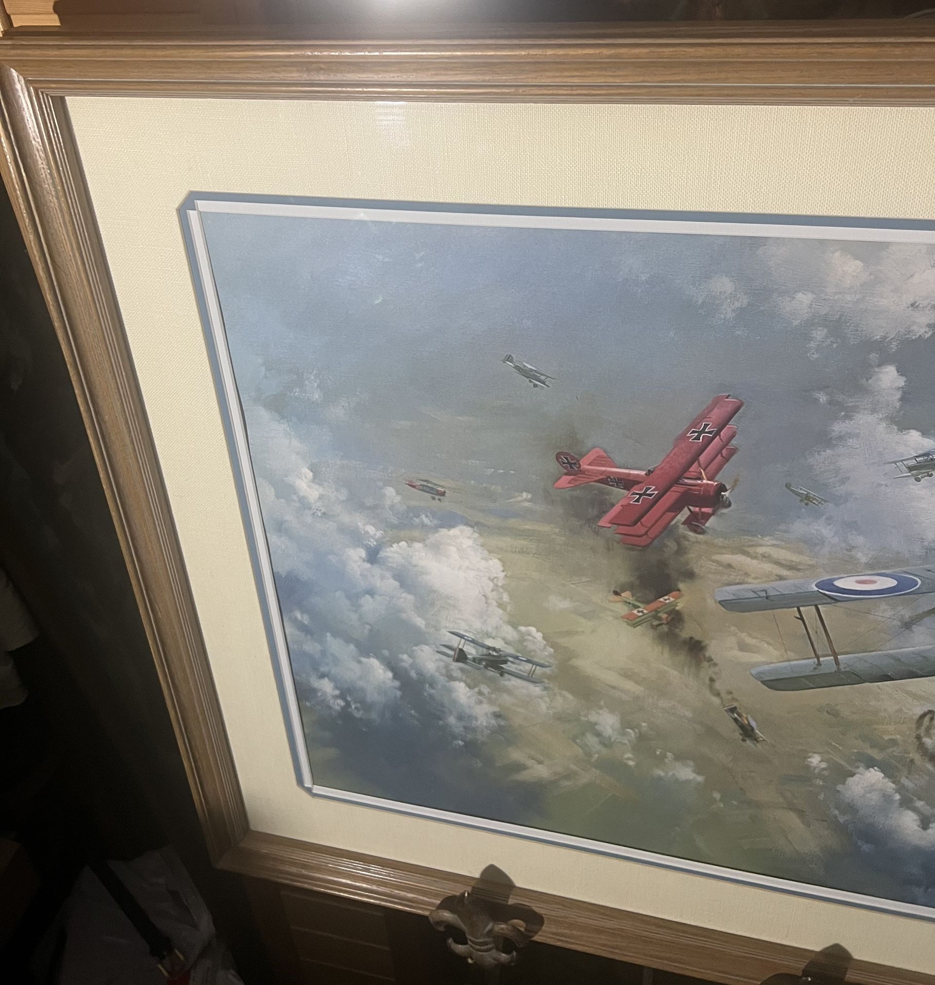 Encounter with the Red Barron Frank Wootton Signed Print - photo 3
