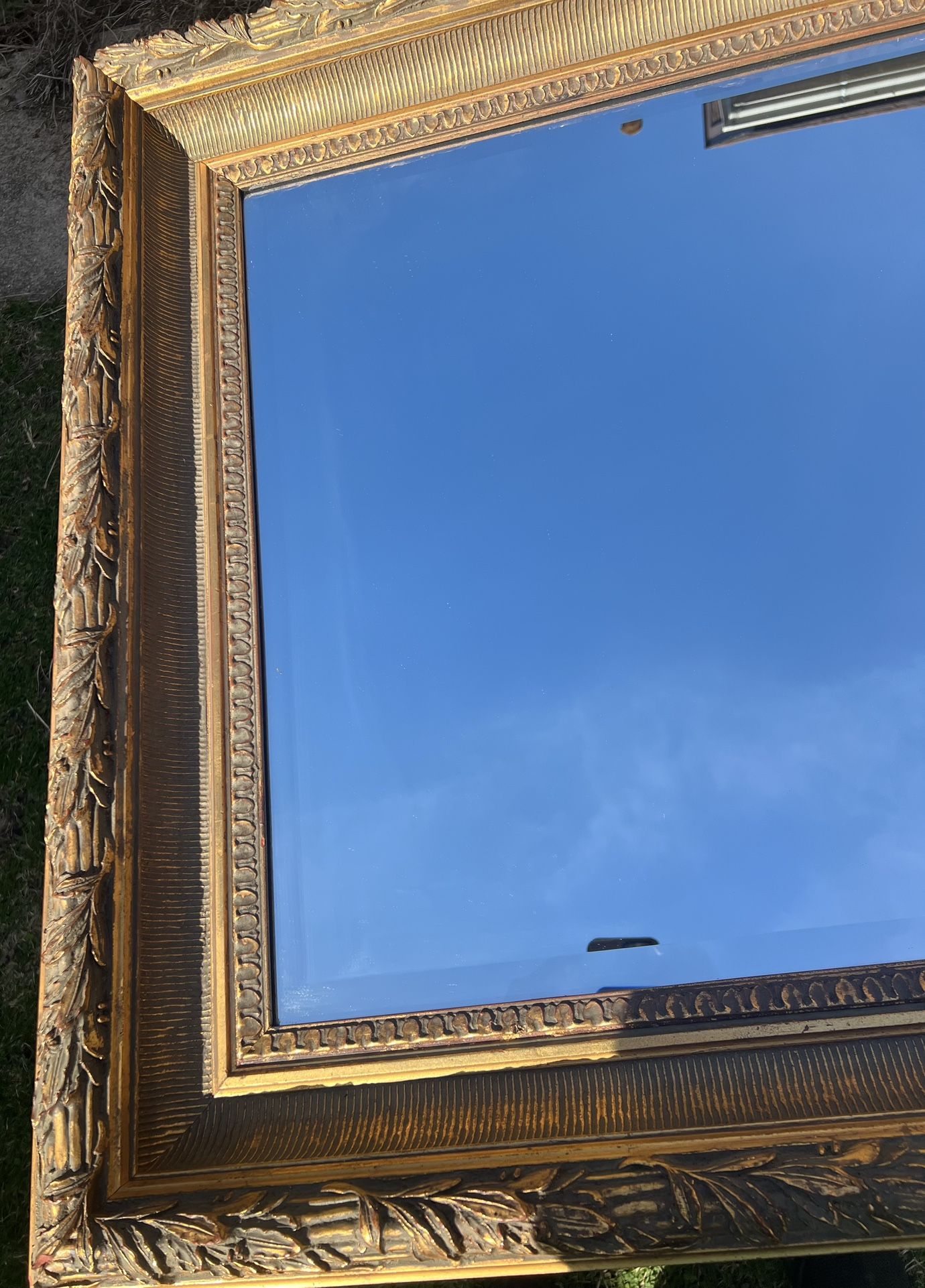 Large Ornate LeBarge Gilt Beveled Glass Mirror 44 58” X 32 5/8” - photo 3