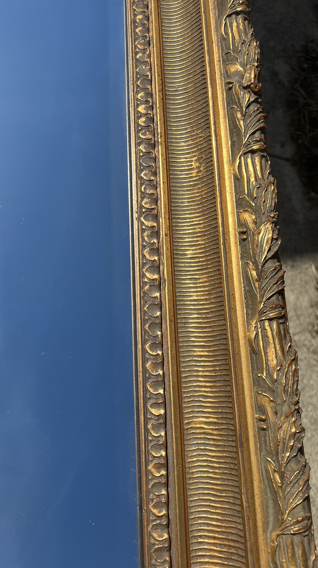 Large Ornate LeBarge Gilt Beveled Glass Mirror 44 58” X 32 5/8” - photo 5