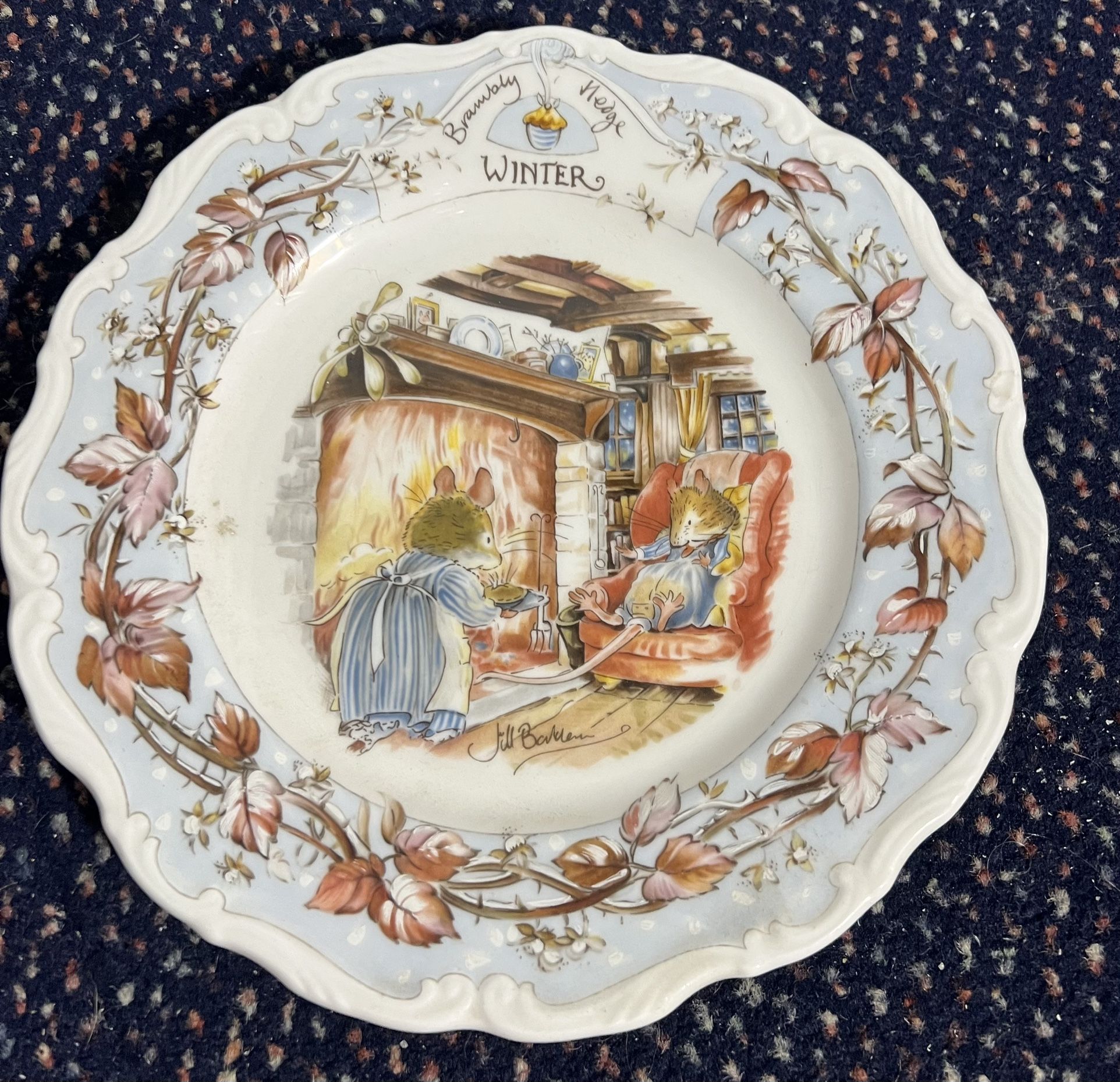 Vintage Royal Doulton Brambly Hedge Winter Salad Plate