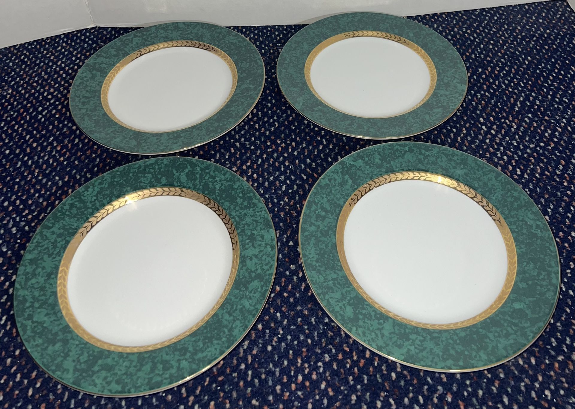 4 Salad Plates 8" Retroneu 488 Imperial Malachite - photo 2