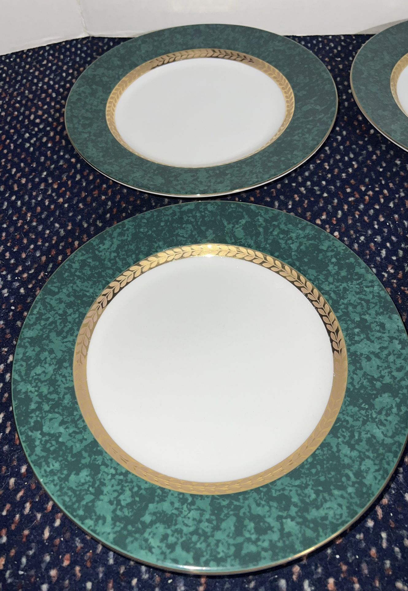 4 Salad Plates 8" Retroneu 488 Imperial Malachite - photo 3