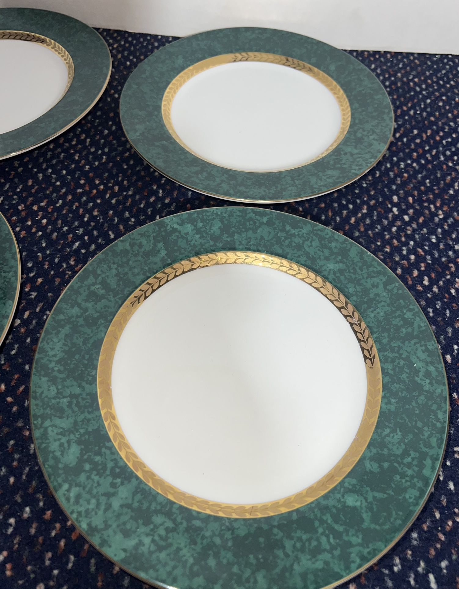 4 Salad Plates 8" Retroneu 488 Imperial Malachite - photo 4
