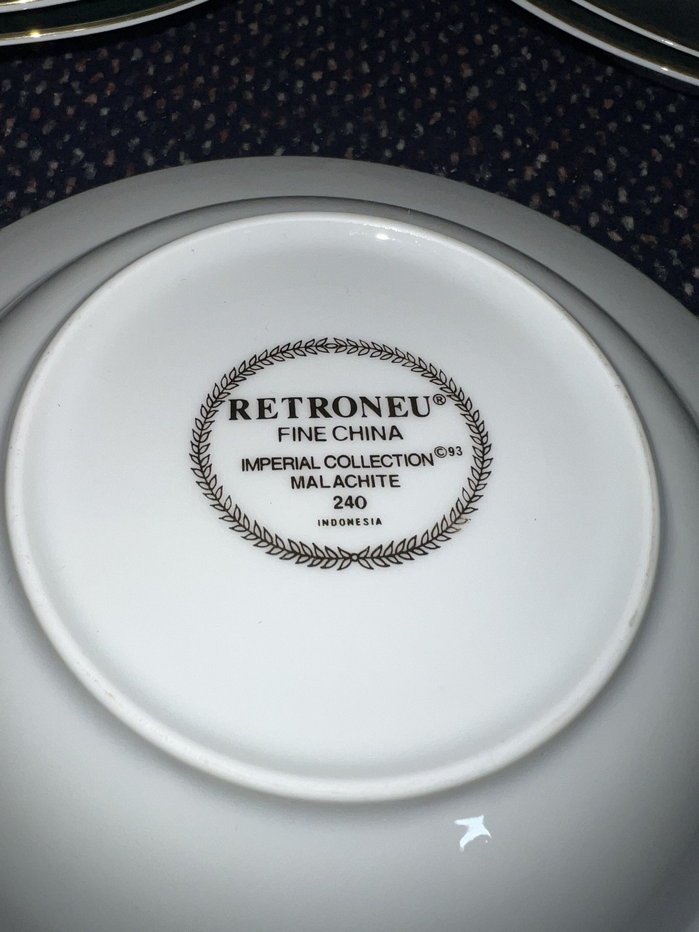 RETRONEU Imperial Malachite 9" Soup Bowls (8) - photo 5