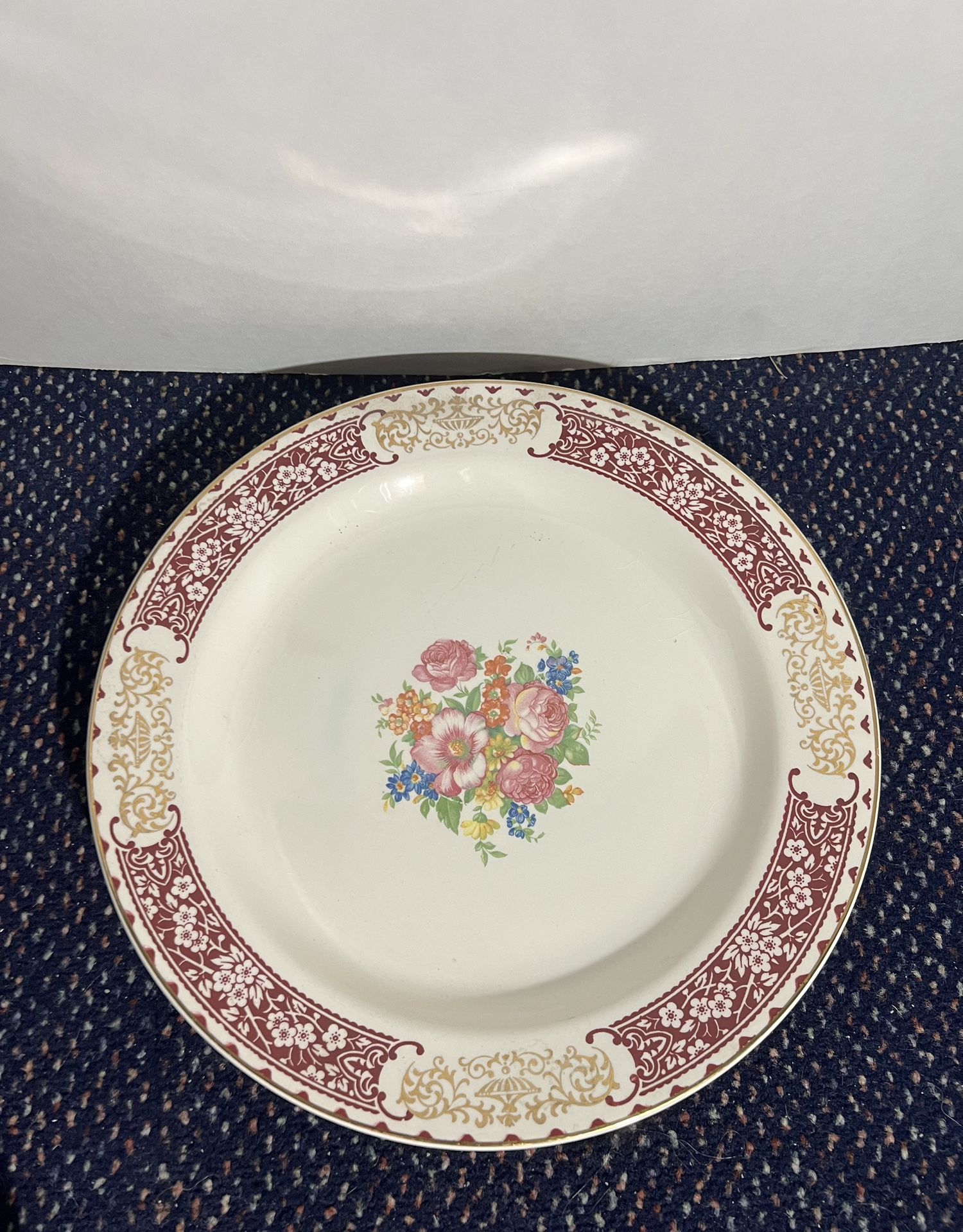 Homer Laughlin 11 3/4” Round Serving Platter 1941