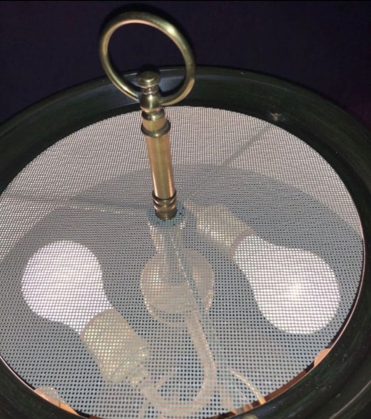 Vintage Frederick Cooper Brass Horn Bouillotte Lamp - photo 4
