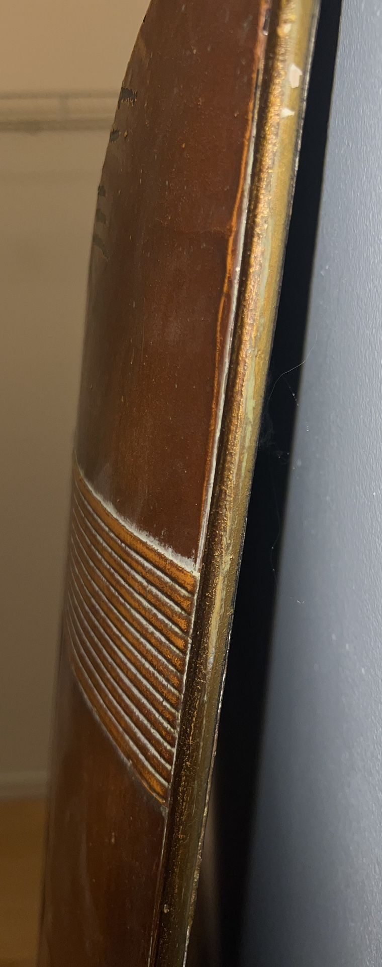 Interesting 4’x5’ Or 5’x4’ Wall Mirror - Bamboo/Leather Look - photo 4