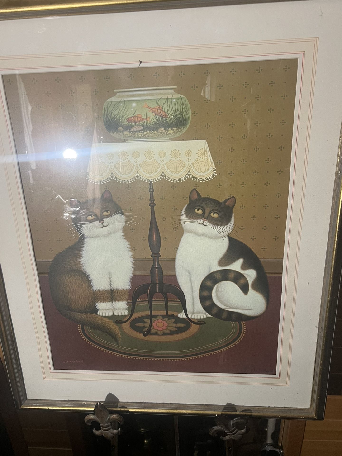 Charles Wysocki Signed "Shall We" Lithograph
