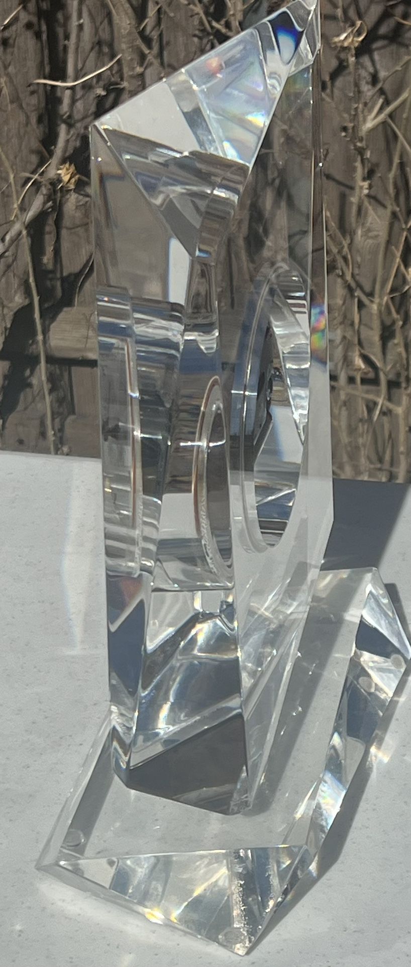 Mid Century Modern Lucite Desk Clock | MCM Clear Clock, Ascent T - photo 4