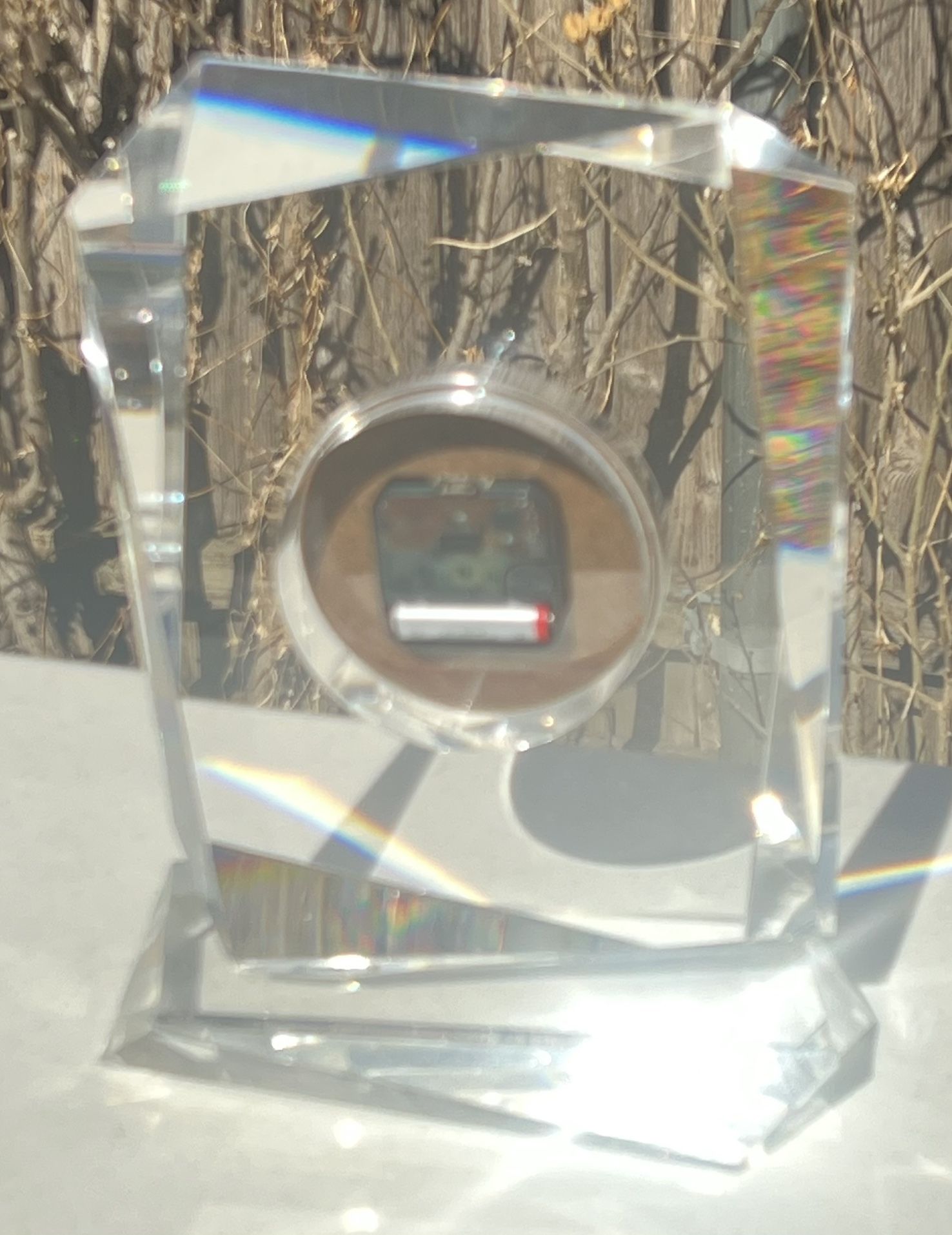 Mid Century Modern Lucite Desk Clock | MCM Clear Clock, Ascent T - photo 5