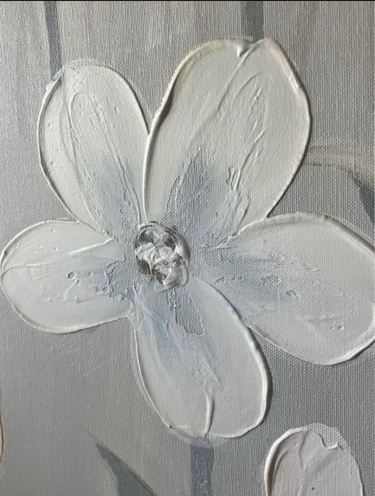 Signed J. Allen Floral Oil Painting on Canvas 48" × 60" [4FT X 5 - photo 2