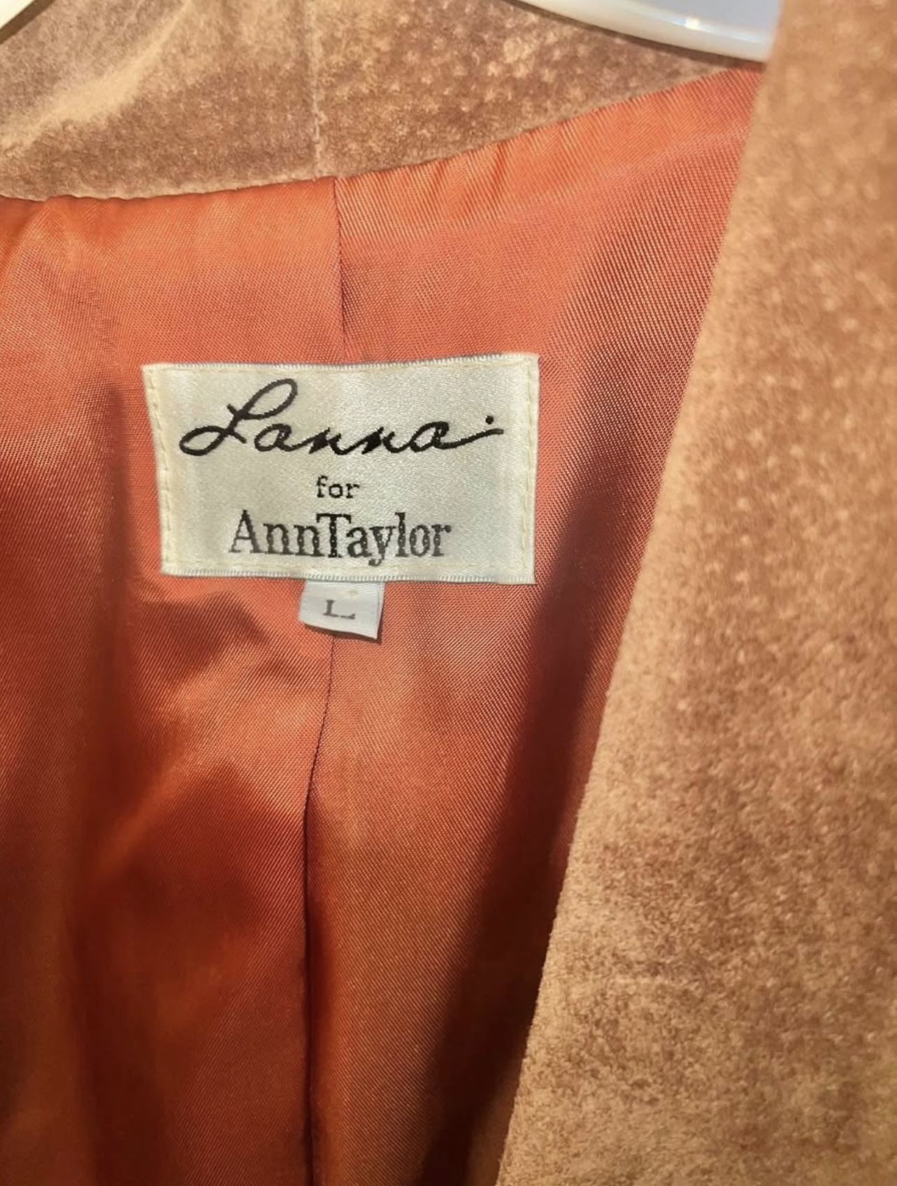 Vintage Lanna for Ann Taylor Leather/Suede Fringe Jacket - Size - photo 3