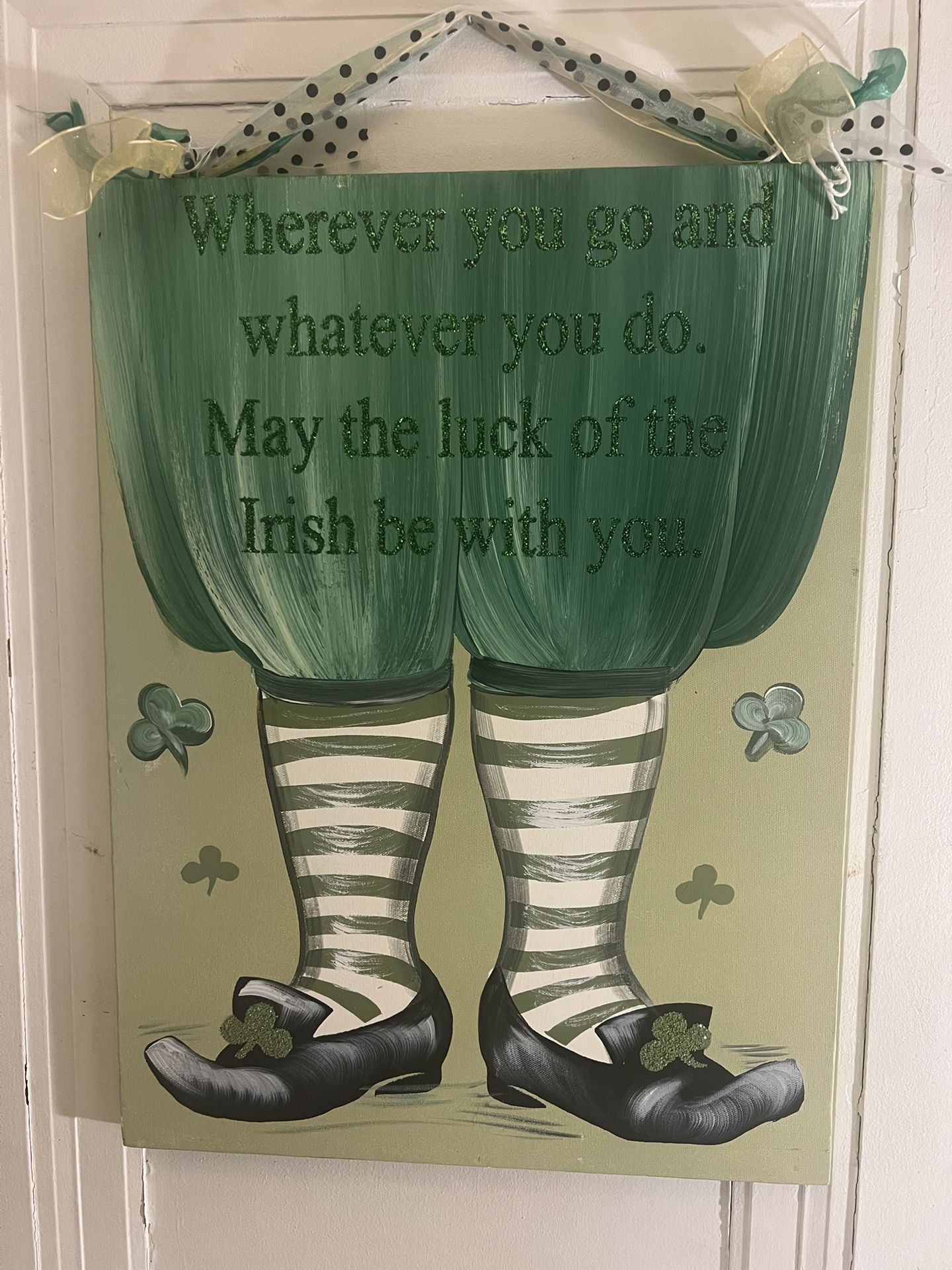 Irish Blessing Leprechaun Art