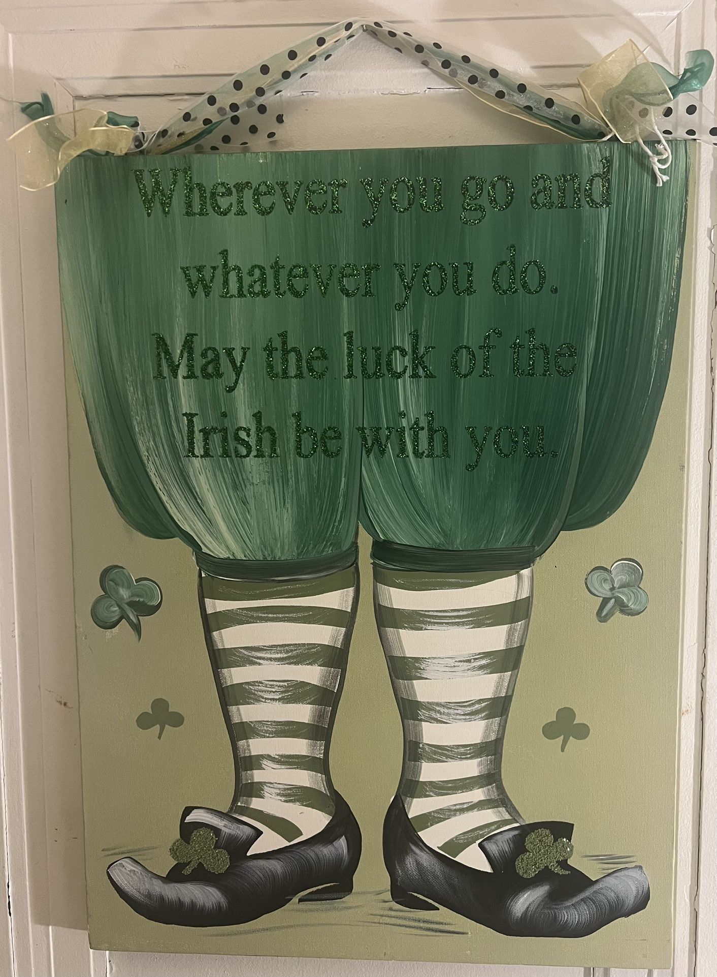 Irish Blessing Leprechaun Art - photo 2