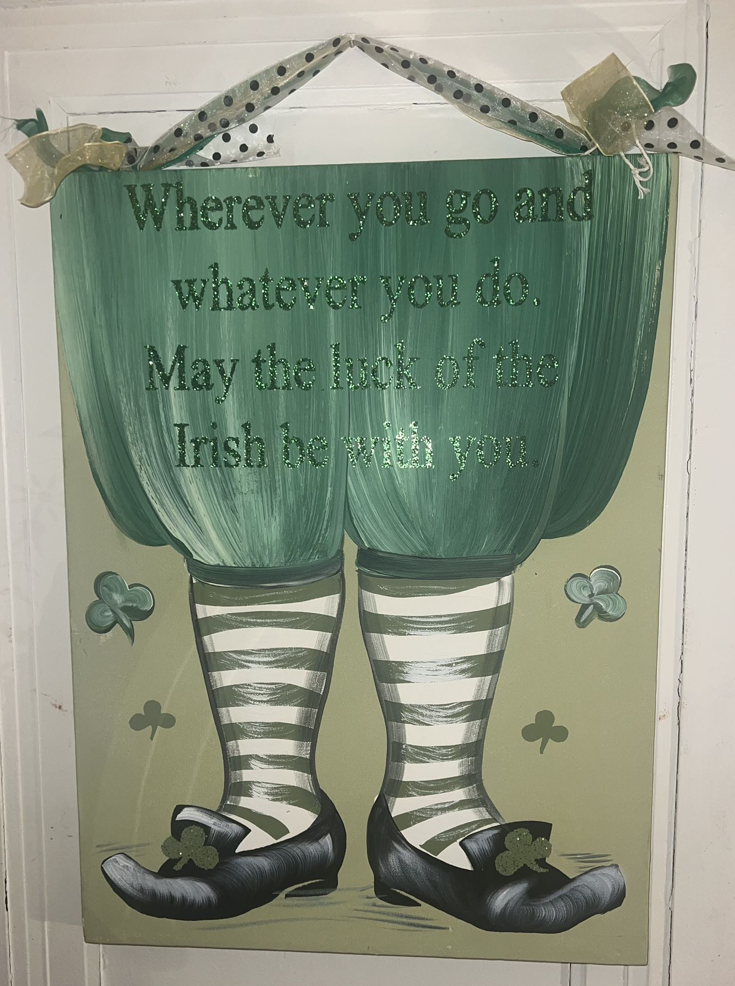 Irish Blessing Leprechaun Art - photo 3