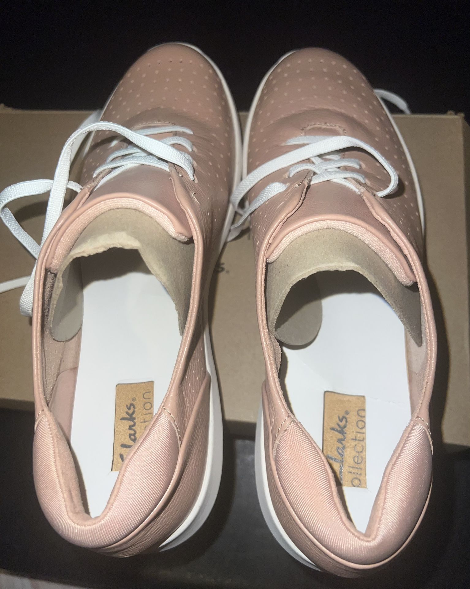 Clarks Kayleigh Aster Dark Blush Leather Loafers - Size 10 - photo 3