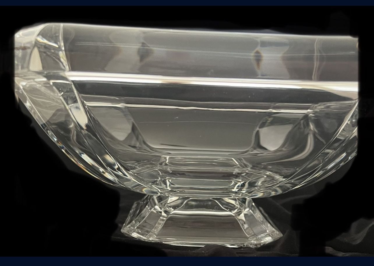 JG Durand Cristal Pedestal Coupe Glass - Made in France - photo 2