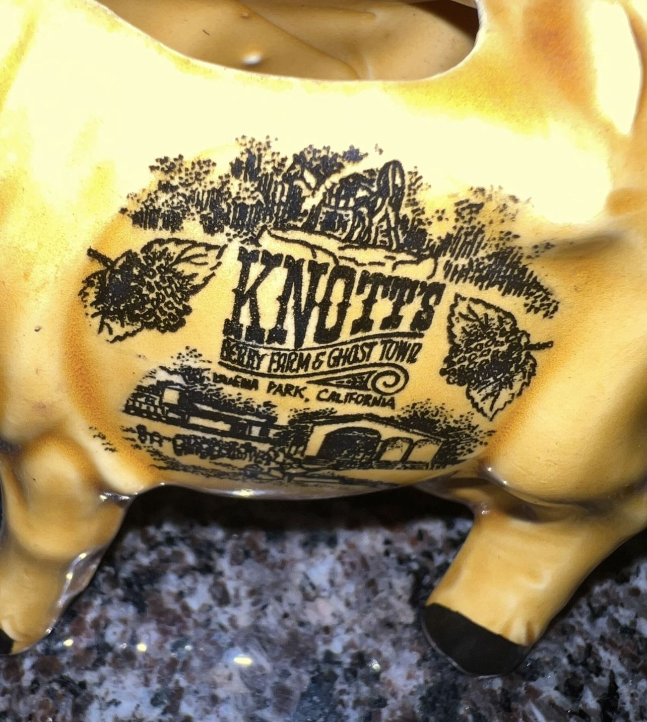 Ceramic Cow Creamer Knotts Berry Farms & Ghost Town Souvenir - photo 5