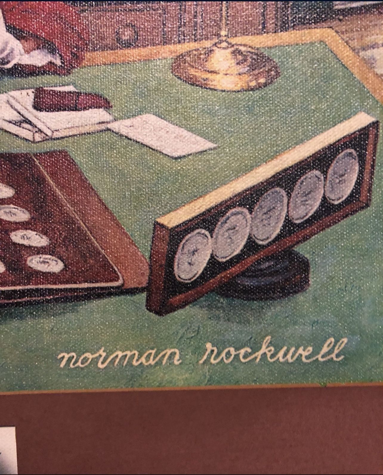 "The Collector" Norman Rockwell Limited Edition Franklin Mint Ca - photo 2