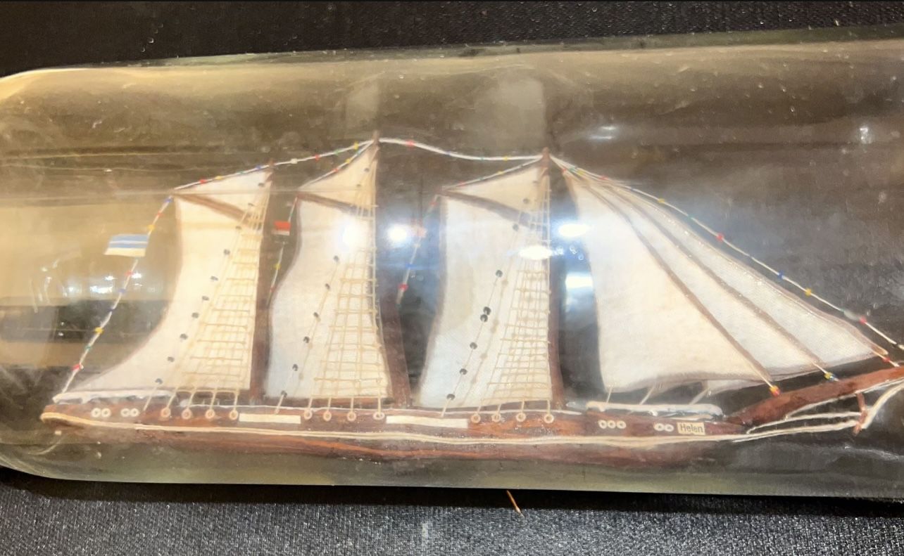 Ship In A Bottle 11 1/4” Longer 3” Wide - photo 2