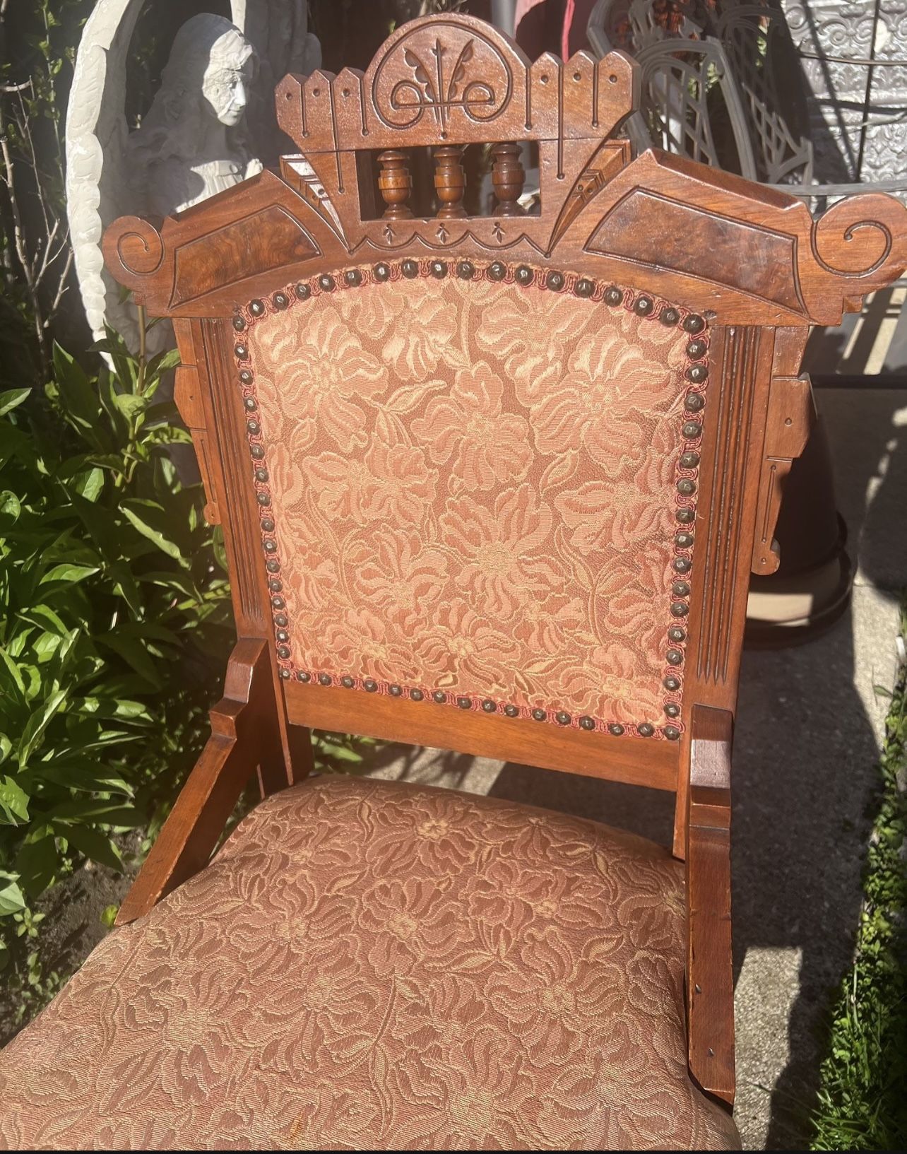Eastlake Walnut Sidechair / Parlor Chair - photo 3