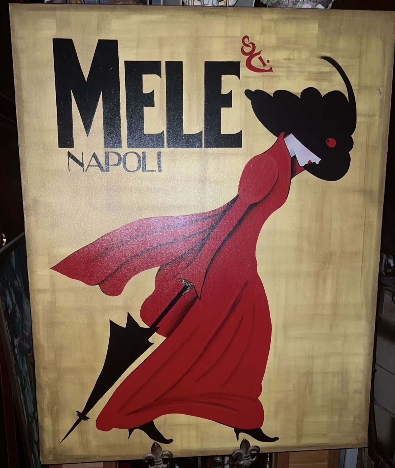 Mele Napoli Hand Painted Oil on Canvas 40" X 50"