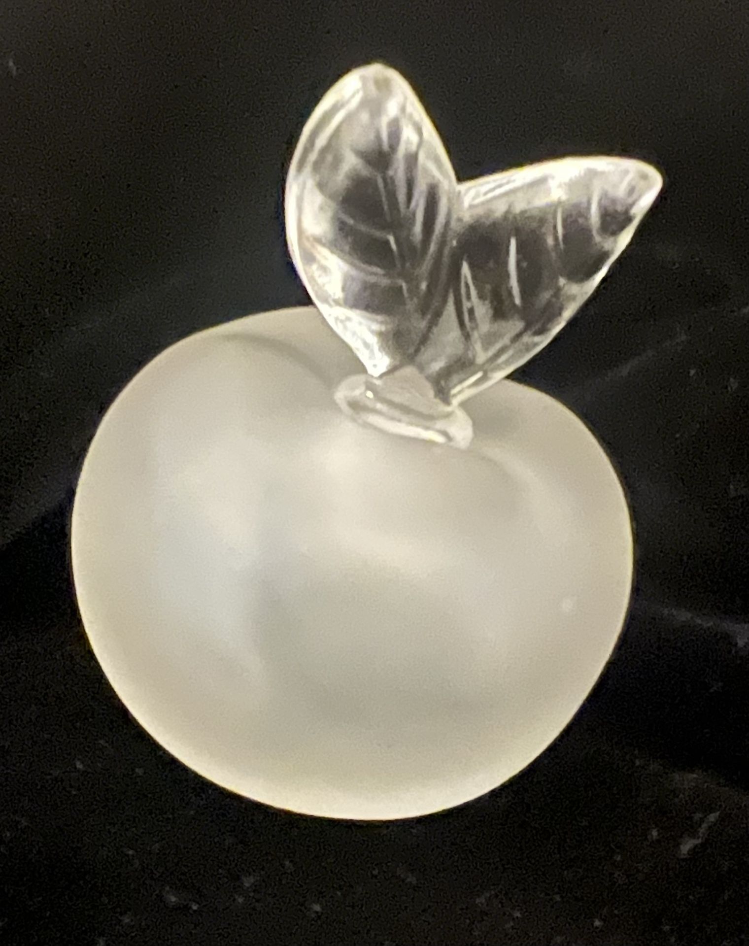 Lalique Crystal Perfume Bottle - Apple Shape for Nina Ricci
