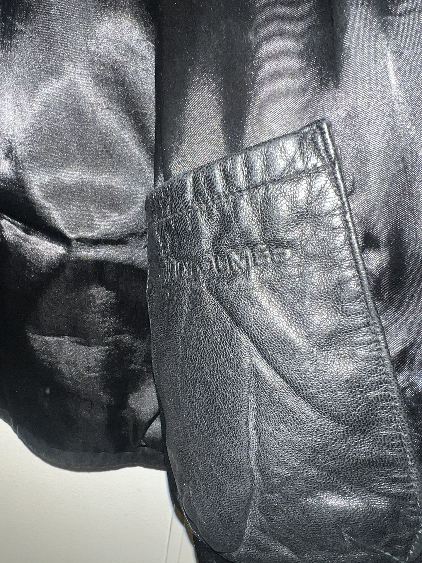 Vintage Mens Black Leather Jacket by Reilly Olmes Collection Siz - photo 4