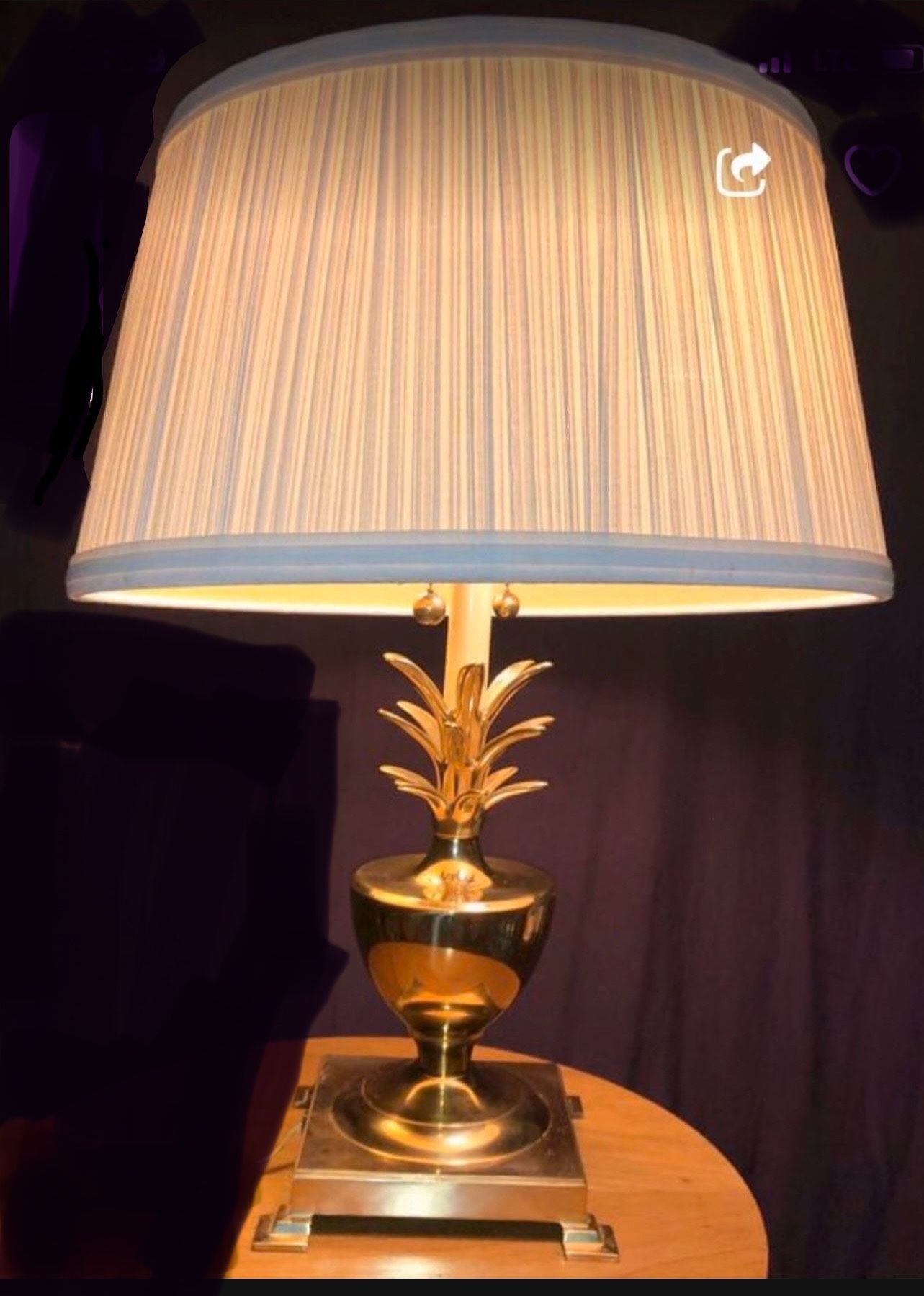 Bombay Brass Pineapple Table Lamp 20” Tall - photo 3