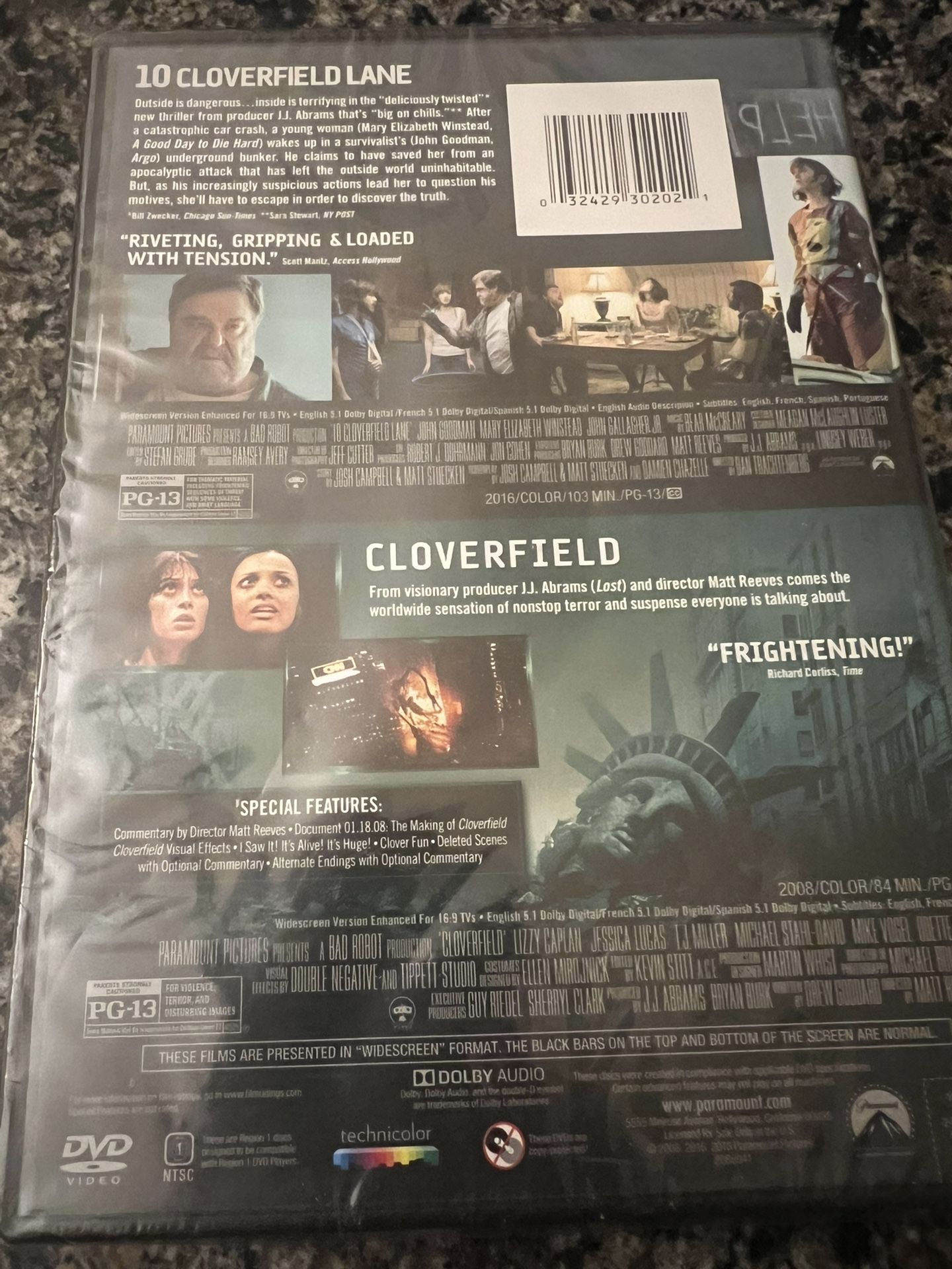 10 Cloverfield Lane / Cloverfield (DVD) 2 Movie Collection NEW F - photo 2