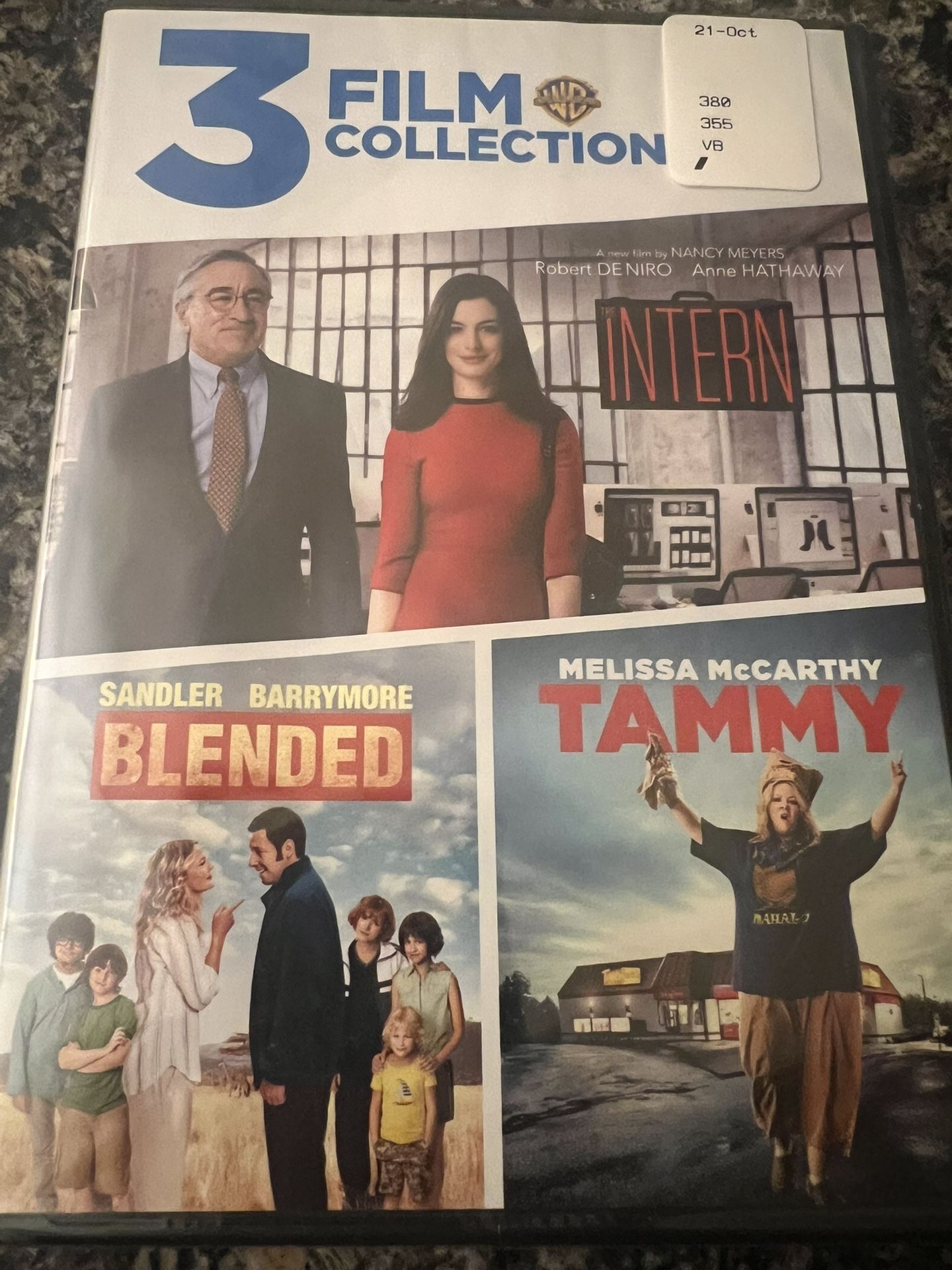 Intern, Blended & Tammy: 3 Film Collection DVD