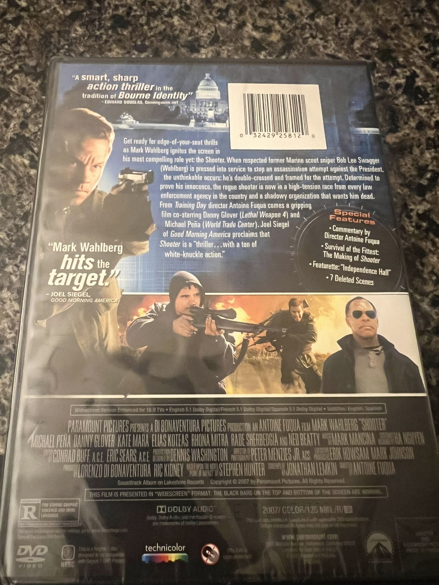 Shooter DVD Mark Wahlberg Brand New Sealed - photo 2