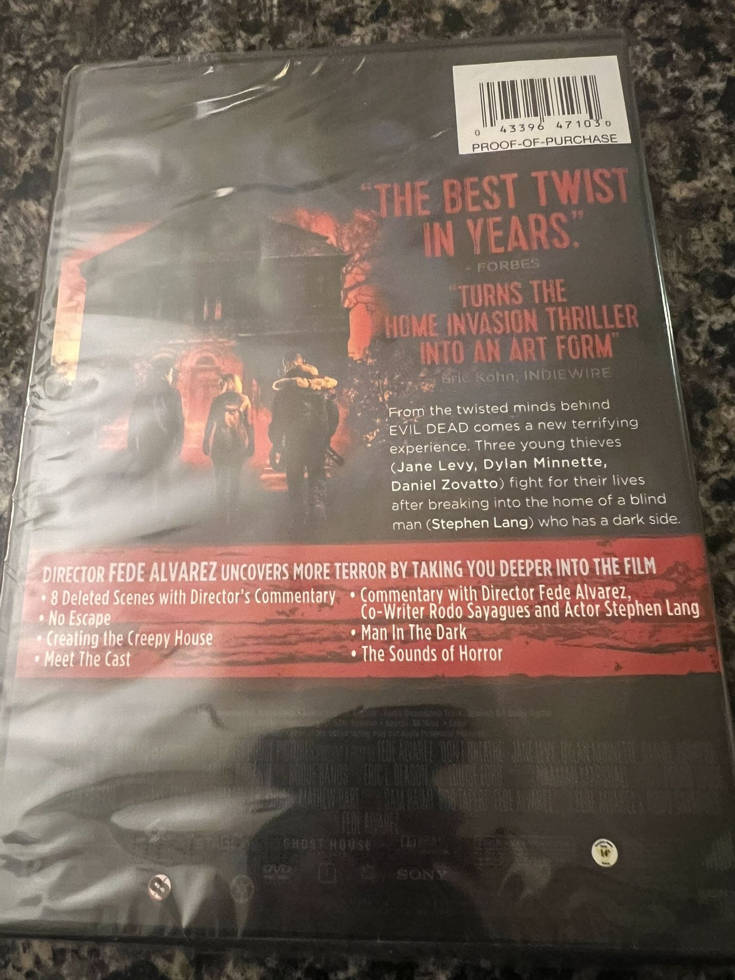DON'T BREATHE DVD, BRAND NEW & SEALED - photo 2