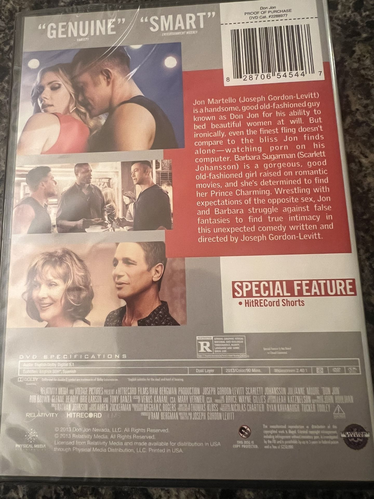 Don Jon Dvd Brand New & Sealed - photo 2