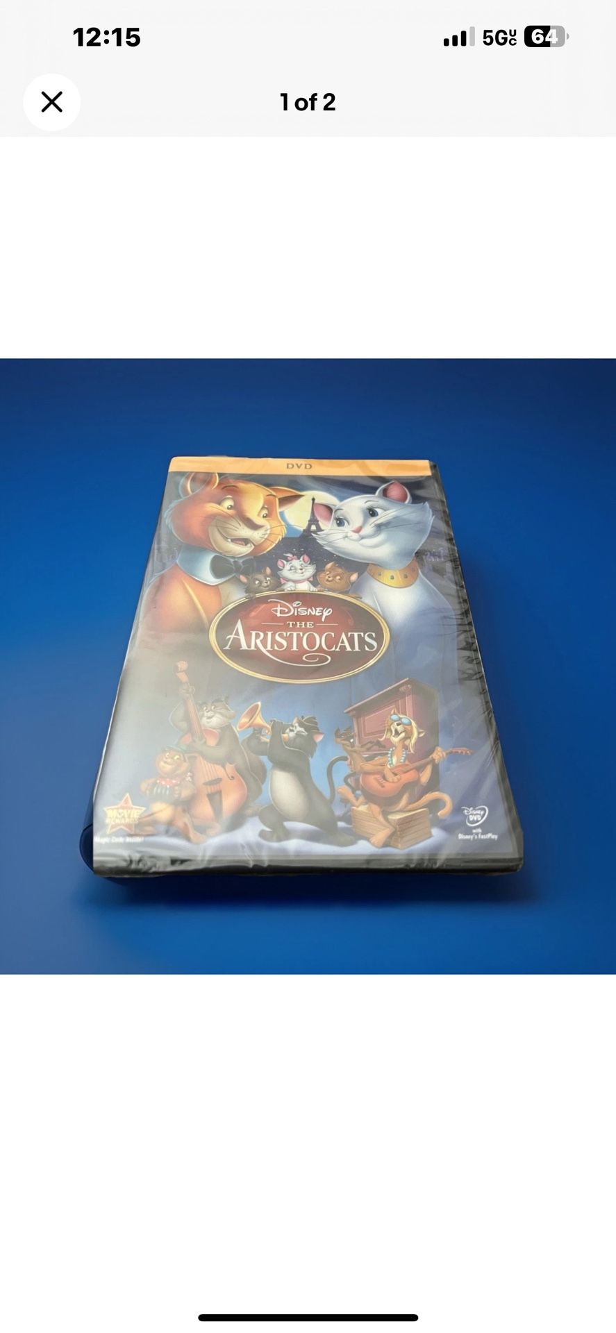 The Aristocats (DVD, 1970) Brand New & Sealed