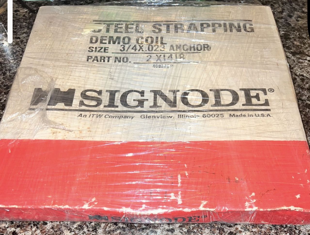 Signode Steel Strapping Demo Coil 3/4x.023 Anchor Part # 2x1418 - photo 2