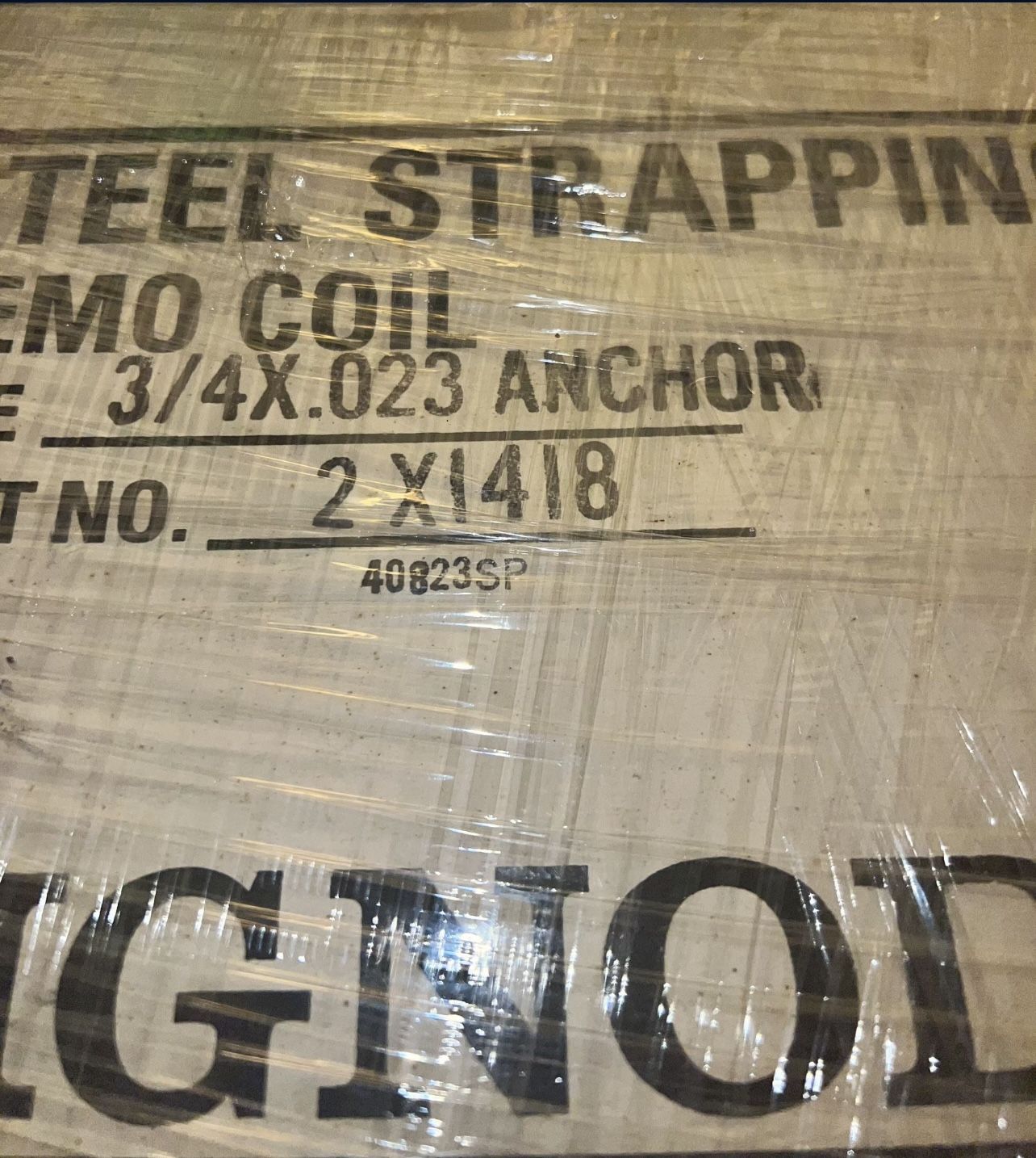 Signode Steel Strapping Demo Coil 3/4x.023 Anchor Part # 2x1418 - photo 3