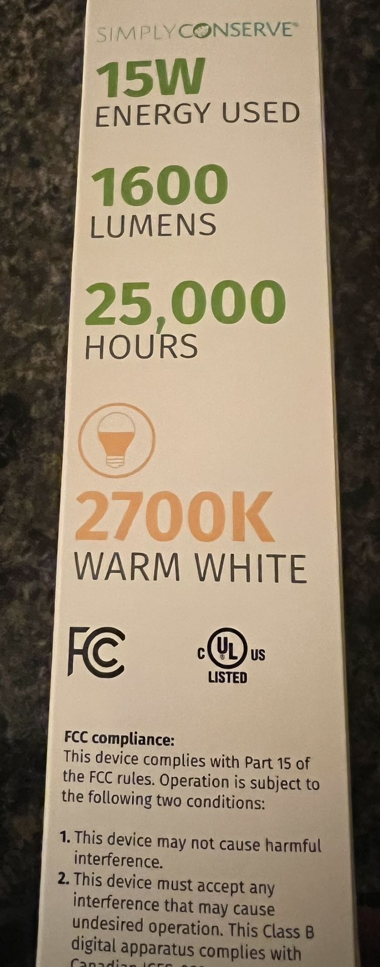 Simply Conserve 4 Pack 15W LED Light Bulbs (100W Equal) - photo 3