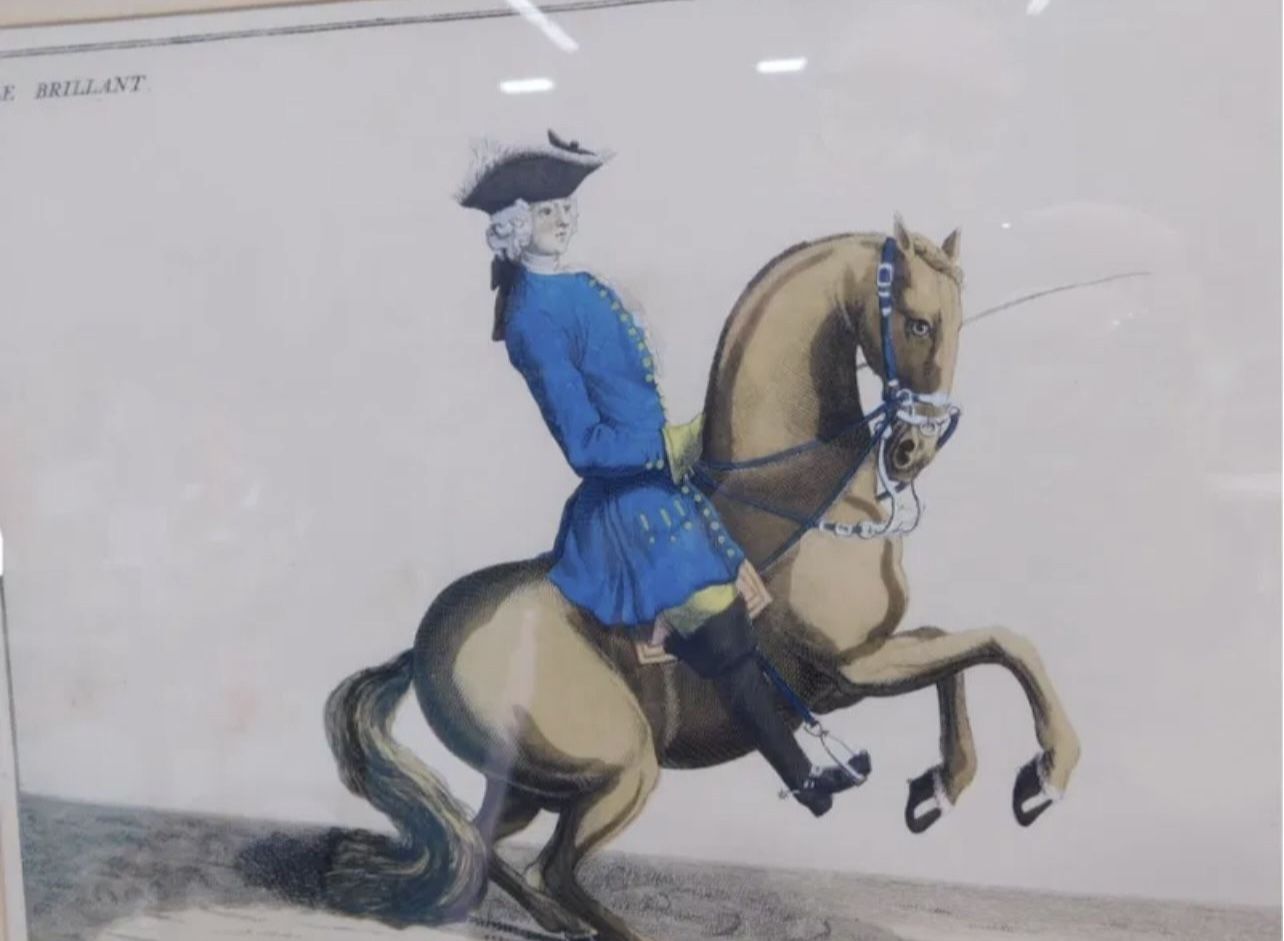 Friedrich Wilhelm "Le Brillant" Dressage Engraving - photo 2