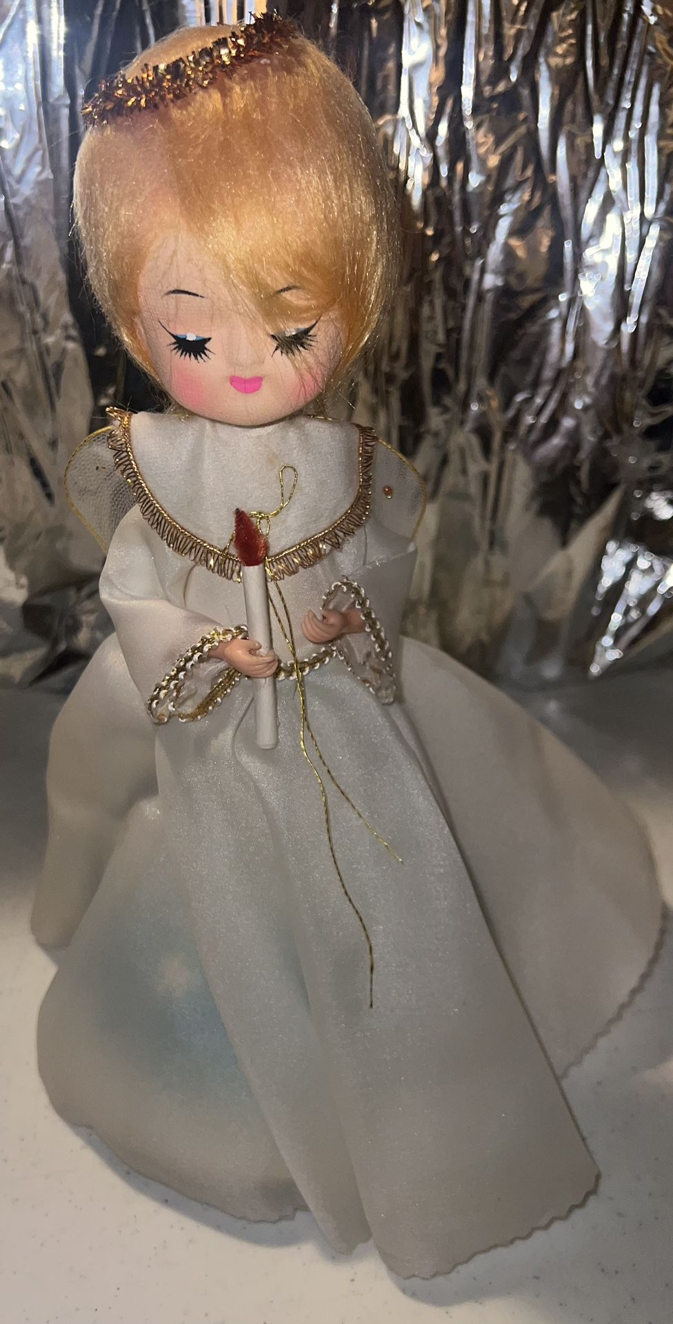 Vintage Christmas Rotating Musical Angel Doll - Silent Night - photo 2