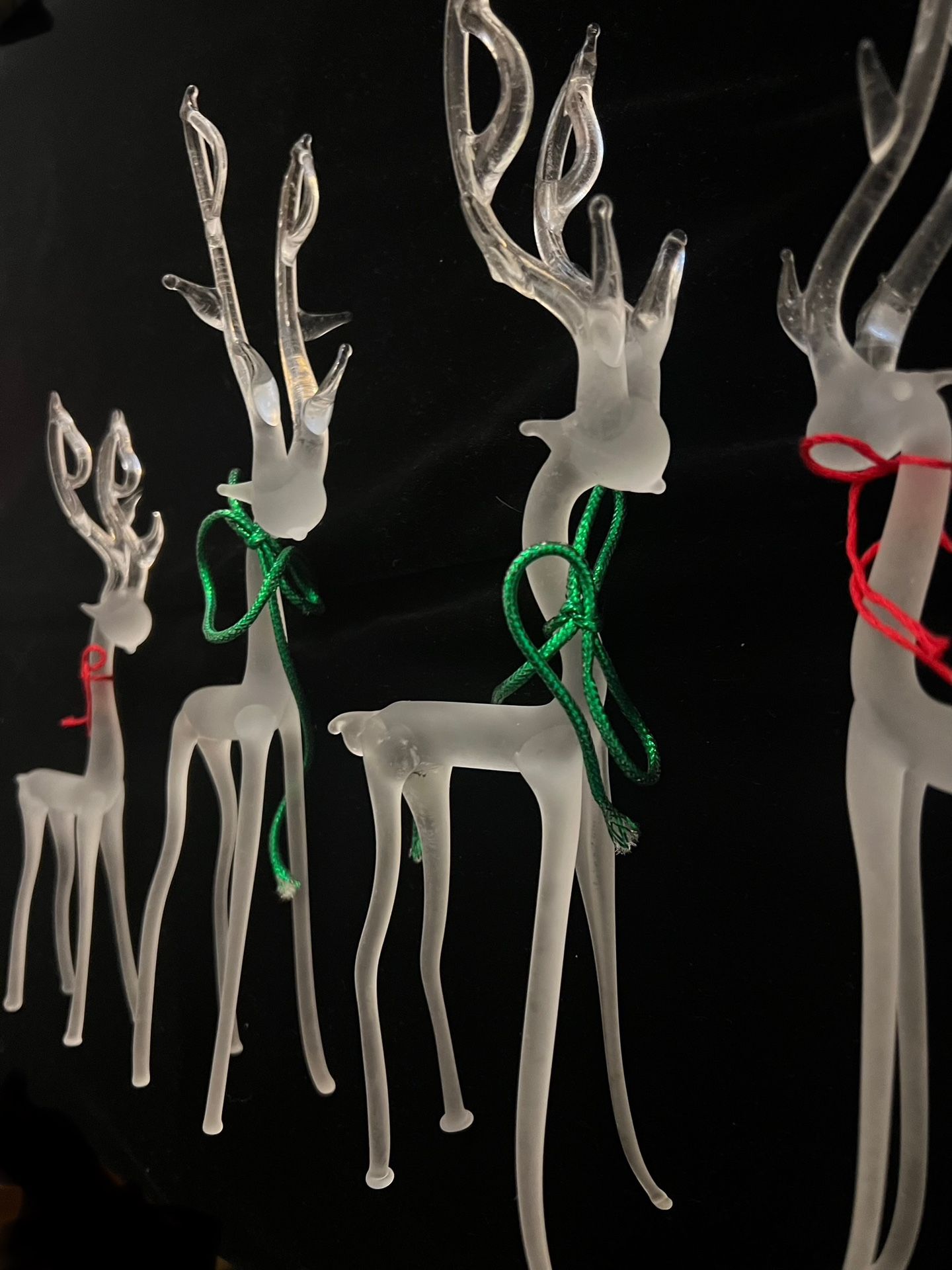 Vintage Silvestri Frosted Glass Reindeer Ornaments (Set of 5) - photo 4