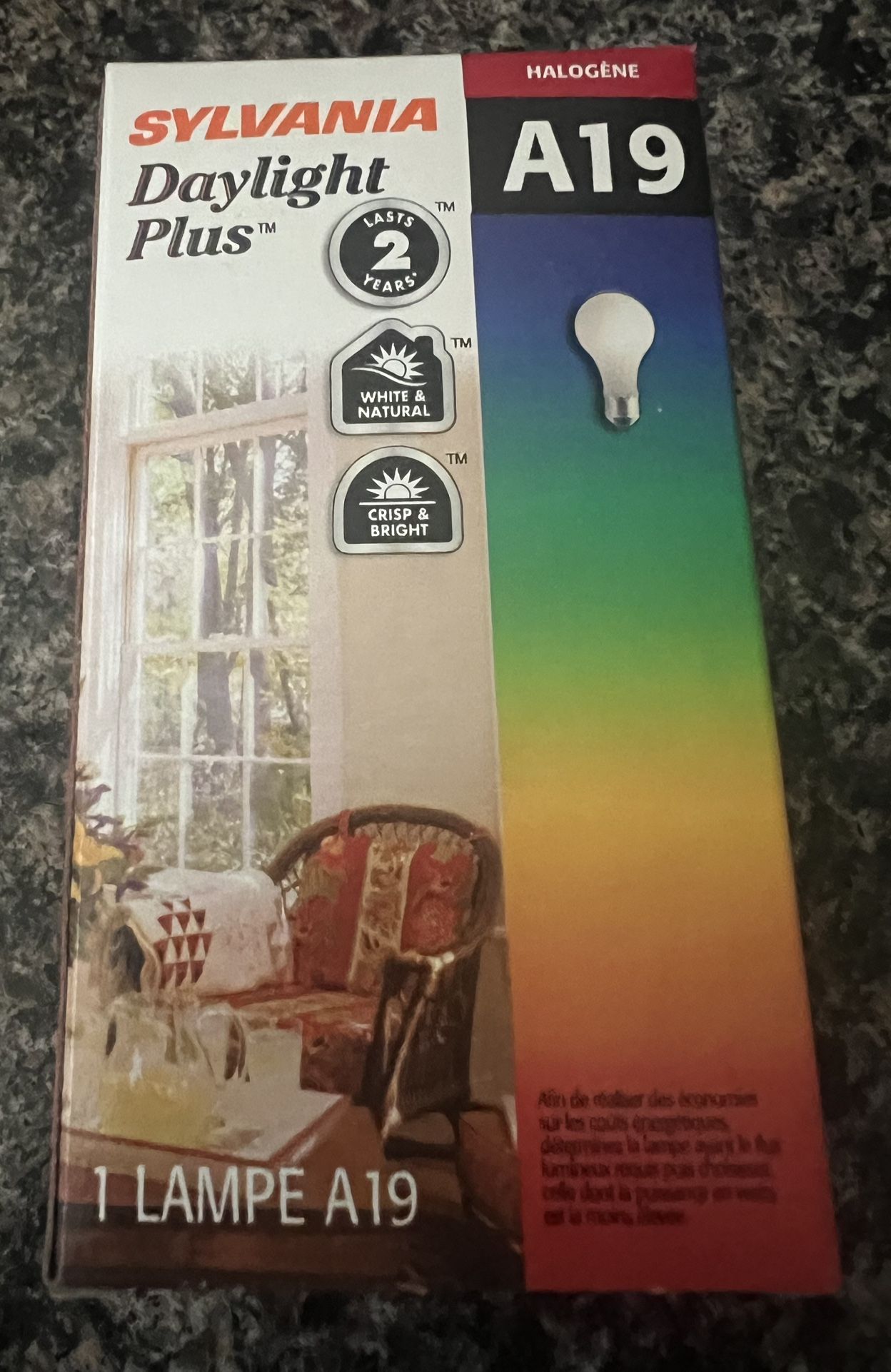 Sylvania A19 Halogen Lamp - 72-63W, E26 Base